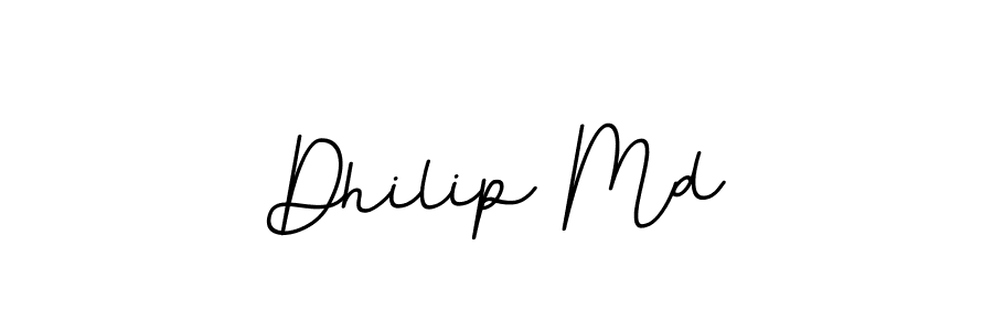 This is the best signature style for the Dhilip Md name. Also you like these signature font (BallpointsItalic-DORy9). Mix name signature. Dhilip Md signature style 11 images and pictures png