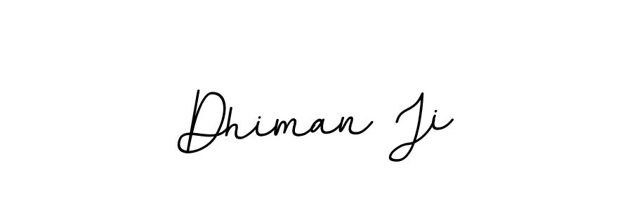 Create a beautiful signature design for name Dhiman Ji. With this signature (BallpointsItalic-DORy9) fonts, you can make a handwritten signature for free. Dhiman Ji signature style 11 images and pictures png