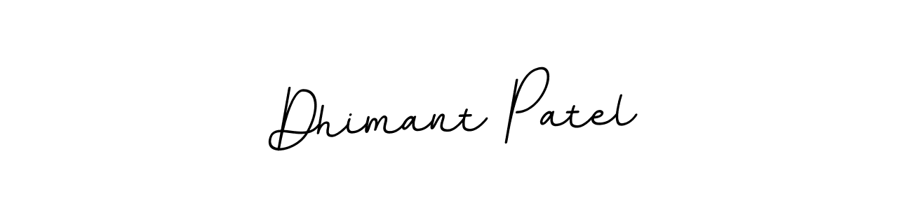 How to make Dhimant Patel name signature. Use BallpointsItalic-DORy9 style for creating short signs online. This is the latest handwritten sign. Dhimant Patel signature style 11 images and pictures png