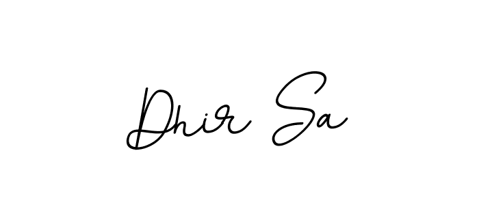 Make a beautiful signature design for name Dhir Sa. With this signature (BallpointsItalic-DORy9) style, you can create a handwritten signature for free. Dhir Sa signature style 11 images and pictures png