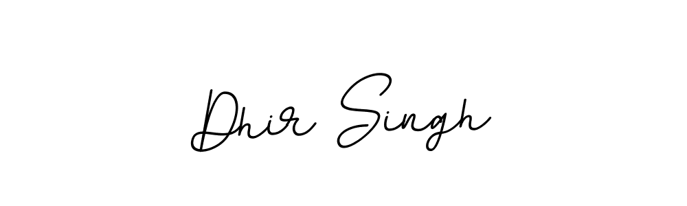 The best way (BallpointsItalic-DORy9) to make a short signature is to pick only two or three words in your name. The name Dhir Singh include a total of six letters. For converting this name. Dhir Singh signature style 11 images and pictures png