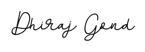 A timeless handwritten aesthetic for Dhiraj Gond. The BallpointsItalic-DORy9 font gives your signature a handcrafted feel with natural curves. Dhiraj Gond signature style 11 images and pictures png