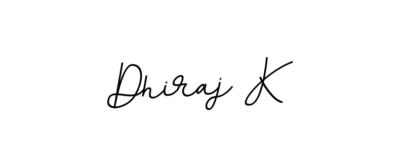 Use a signature maker to create a handwritten signature online. With this signature software, you can design (BallpointsItalic-DORy9) your own signature for name Dhiraj K. Dhiraj K signature style 11 images and pictures png