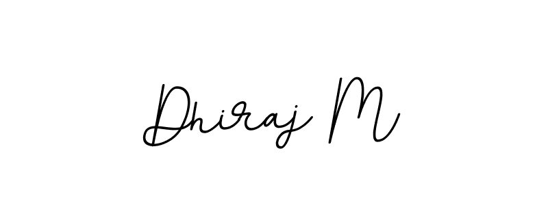 The best way (BallpointsItalic-DORy9) to make a short signature is to pick only two or three words in your name. The name Dhiraj M include a total of six letters. For converting this name. Dhiraj M signature style 11 images and pictures png