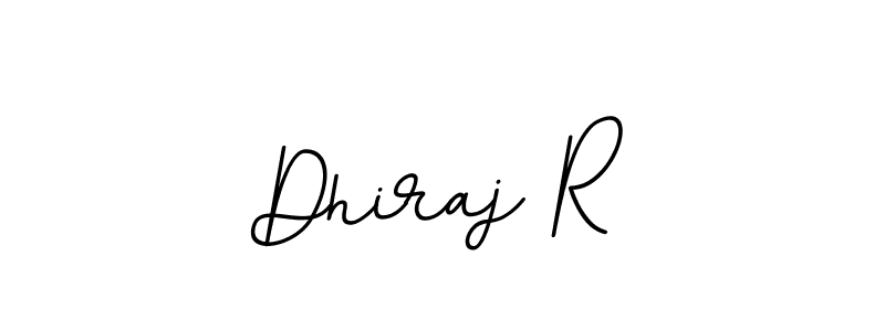 The best way (BallpointsItalic-DORy9) to make a short signature is to pick only two or three words in your name. The name Dhiraj R include a total of six letters. For converting this name. Dhiraj R signature style 11 images and pictures png