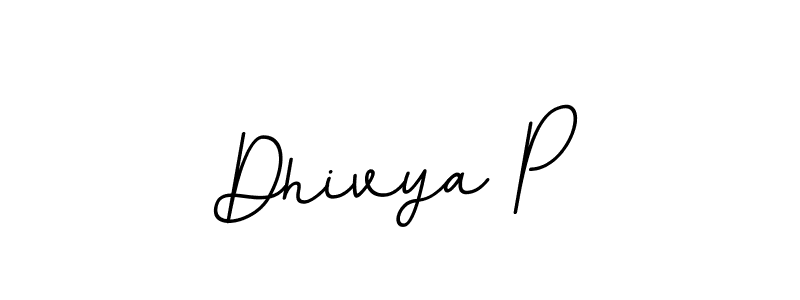 It looks lik you need a new signature style for name Dhivya P. Design unique handwritten (BallpointsItalic-DORy9) signature with our free signature maker in just a few clicks. Dhivya P signature style 11 images and pictures png