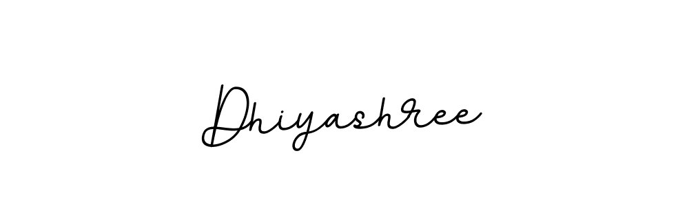 Use a signature maker to create a handwritten signature online. With this signature software, you can design (BallpointsItalic-DORy9) your own signature for name Dhiyashree. Dhiyashree signature style 11 images and pictures png