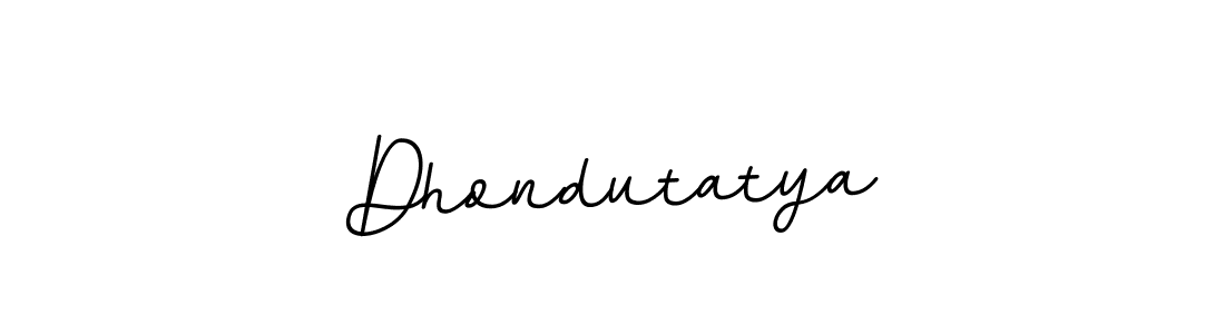 It looks lik you need a new signature style for name Dhondutatya. Design unique handwritten (BallpointsItalic-DORy9) signature with our free signature maker in just a few clicks. Dhondutatya signature style 11 images and pictures png