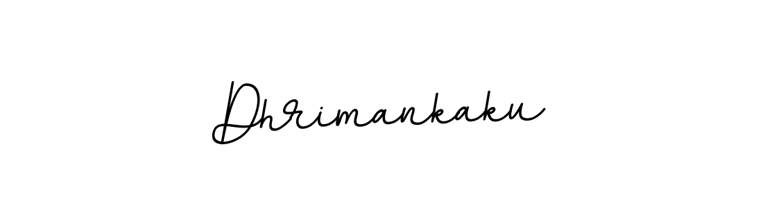 You should practise on your own different ways (BallpointsItalic-DORy9) to write your name (Dhrimankaku) in signature. don't let someone else do it for you. Dhrimankaku signature style 11 images and pictures png