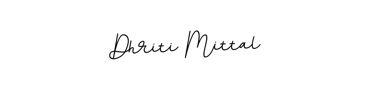 The best way (BallpointsItalic-DORy9) to make a short signature is to pick only two or three words in your name. The name Dhriti Mittal include a total of six letters. For converting this name. Dhriti Mittal signature style 11 images and pictures png