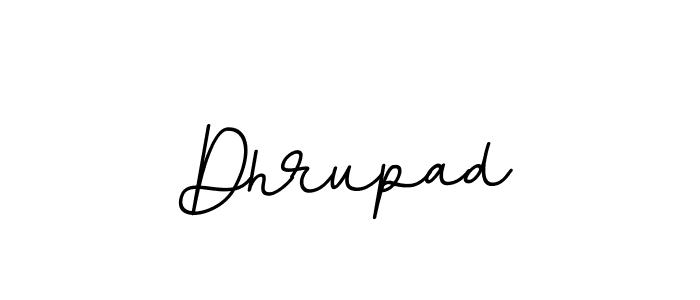 Use a signature maker to create a handwritten signature online. With this signature software, you can design (BallpointsItalic-DORy9) your own signature for name Dhrupad. Dhrupad signature style 11 images and pictures png