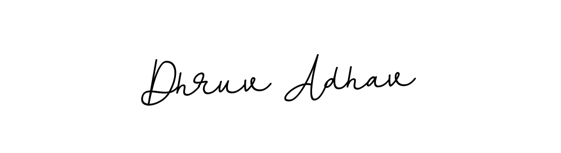 This is the best signature style for the Dhruv Adhav name. Also you like these signature font (BallpointsItalic-DORy9). Mix name signature. Dhruv Adhav signature style 11 images and pictures png