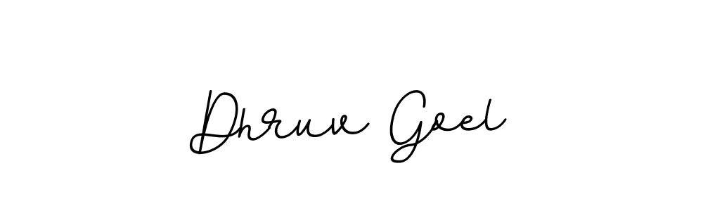 Make a beautiful signature design for name Dhruv Goel. With this signature (BallpointsItalic-DORy9) style, you can create a handwritten signature for free. Dhruv Goel signature style 11 images and pictures png