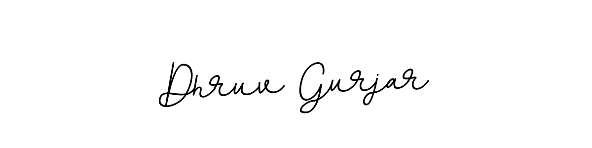 Dhruv Gurjar stylish signature style. Best Handwritten Sign (BallpointsItalic-DORy9) for my name. Handwritten Signature Collection Ideas for my name Dhruv Gurjar. Dhruv Gurjar signature style 11 images and pictures png