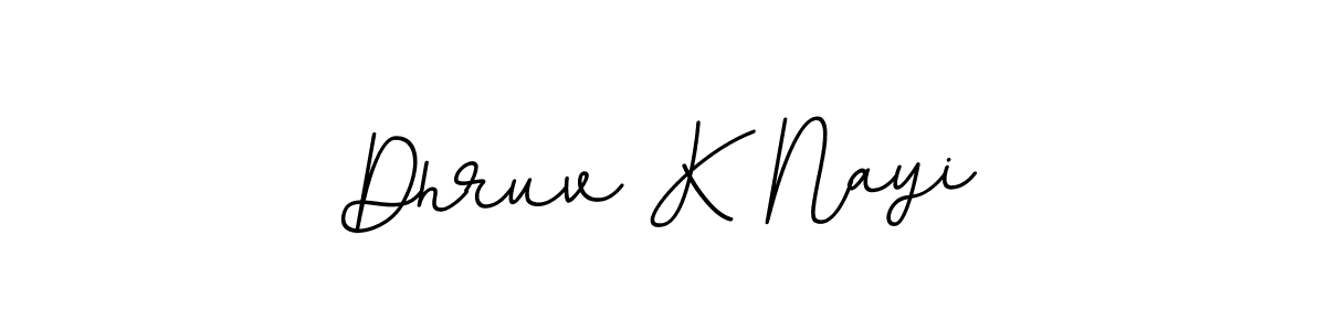 Design your own signature with our free online signature maker. With this signature software, you can create a handwritten (BallpointsItalic-DORy9) signature for name Dhruv K Nayi. Dhruv K Nayi signature style 11 images and pictures png