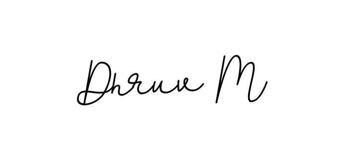 Create a beautiful signature design for name Dhruv M. With this signature (BallpointsItalic-DORy9) fonts, you can make a handwritten signature for free. Dhruv M signature style 11 images and pictures png