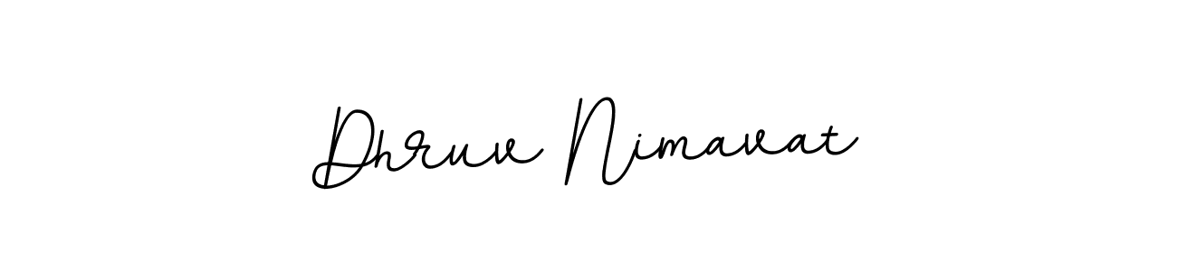 This is the best signature style for the Dhruv Nimavat name. Also you like these signature font (BallpointsItalic-DORy9). Mix name signature. Dhruv Nimavat signature style 11 images and pictures png