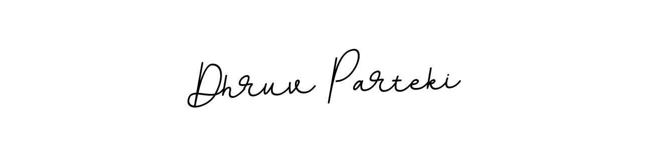 Design your own signature with our free online signature maker. With this signature software, you can create a handwritten (BallpointsItalic-DORy9) signature for name Dhruv Parteki. Dhruv Parteki signature style 11 images and pictures png