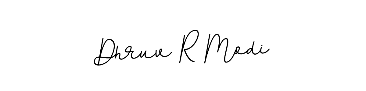 Make a beautiful signature design for name Dhruv R Modi. With this signature (BallpointsItalic-DORy9) style, you can create a handwritten signature for free. Dhruv R Modi signature style 11 images and pictures png