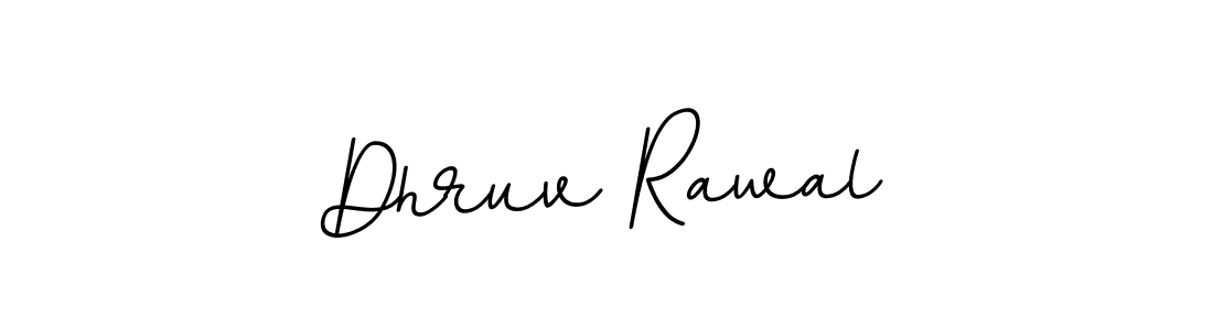 How to make Dhruv Rawal name signature. Use BallpointsItalic-DORy9 style for creating short signs online. This is the latest handwritten sign. Dhruv Rawal signature style 11 images and pictures png