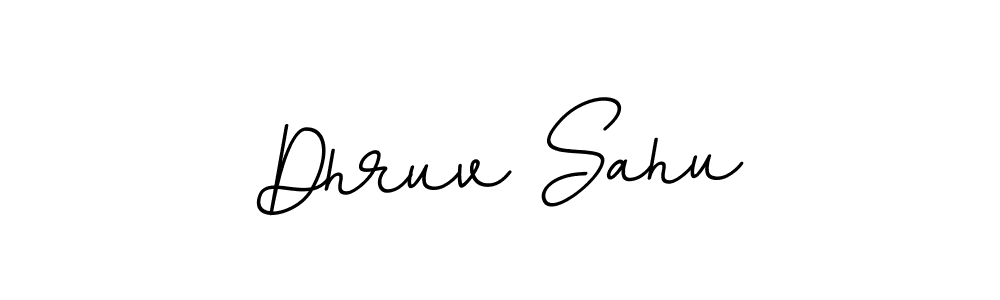 How to make Dhruv Sahu name signature. Use BallpointsItalic-DORy9 style for creating short signs online. This is the latest handwritten sign. Dhruv Sahu signature style 11 images and pictures png