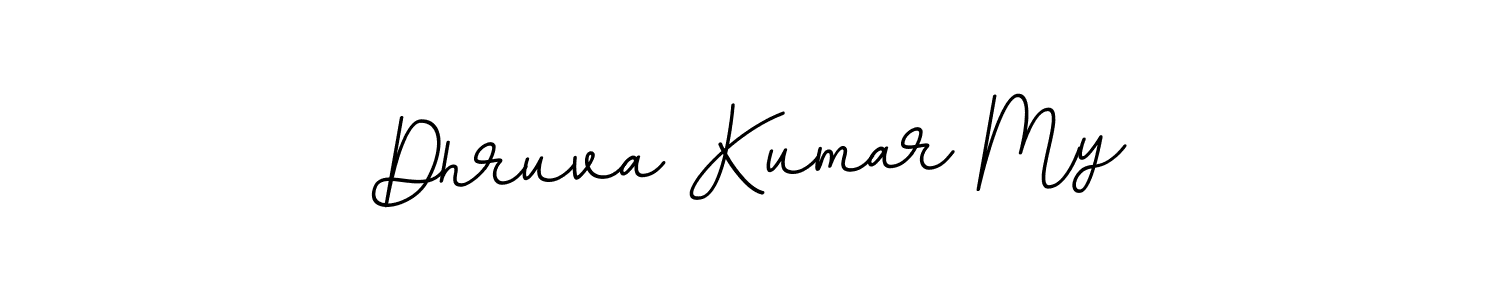 Make a beautiful signature design for name Dhruva Kumar My. With this signature (BallpointsItalic-DORy9) style, you can create a handwritten signature for free. Dhruva Kumar My signature style 11 images and pictures png