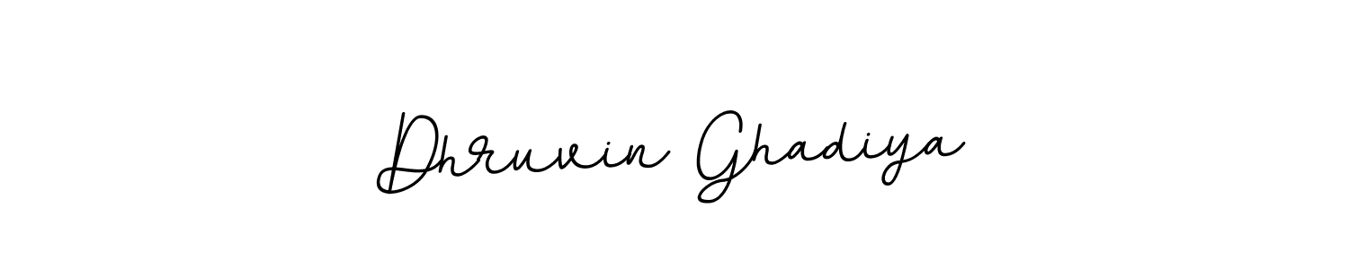 Design your own signature with our free online signature maker. With this signature software, you can create a handwritten (BallpointsItalic-DORy9) signature for name Dhruvin Ghadiya. Dhruvin Ghadiya signature style 11 images and pictures png