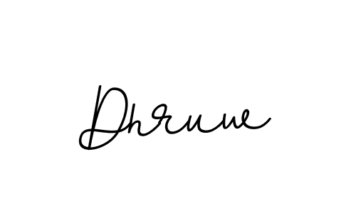 You should practise on your own different ways (BallpointsItalic-DORy9) to write your name (Dhruw) in signature. don't let someone else do it for you. Dhruw signature style 11 images and pictures png