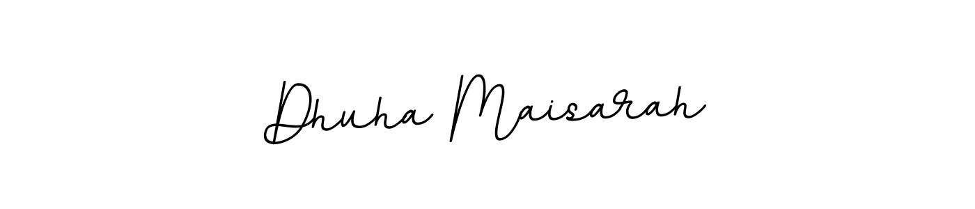 Create a beautiful signature design for name Dhuha Maisarah. With this signature (BallpointsItalic-DORy9) fonts, you can make a handwritten signature for free. Dhuha Maisarah signature style 11 images and pictures png