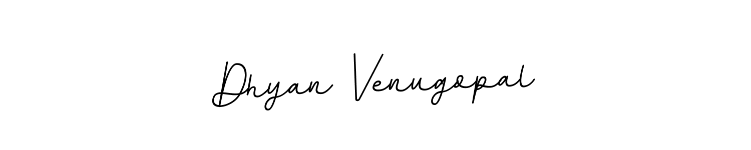 Make a beautiful signature design for name Dhyan Venugopal. With this signature (BallpointsItalic-DORy9) style, you can create a handwritten signature for free. Dhyan Venugopal signature style 11 images and pictures png