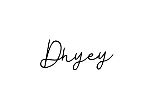 Use a signature maker to create a handwritten signature online. With this signature software, you can design (BallpointsItalic-DORy9) your own signature for name Dhyey. Dhyey signature style 11 images and pictures png