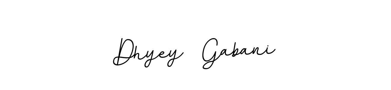 Use a signature maker to create a handwritten signature online. With this signature software, you can design (BallpointsItalic-DORy9) your own signature for name Dhyey  Gabani. Dhyey  Gabani signature style 11 images and pictures png