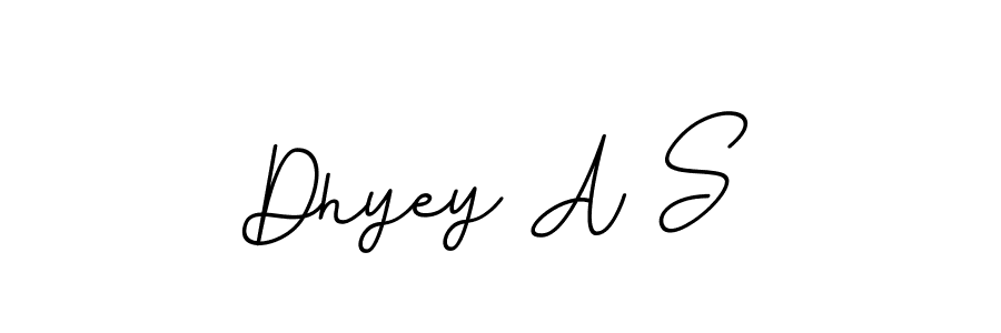 Design your own signature with our free online signature maker. With this signature software, you can create a handwritten (BallpointsItalic-DORy9) signature for name Dhyey A S. Dhyey A S signature style 11 images and pictures png