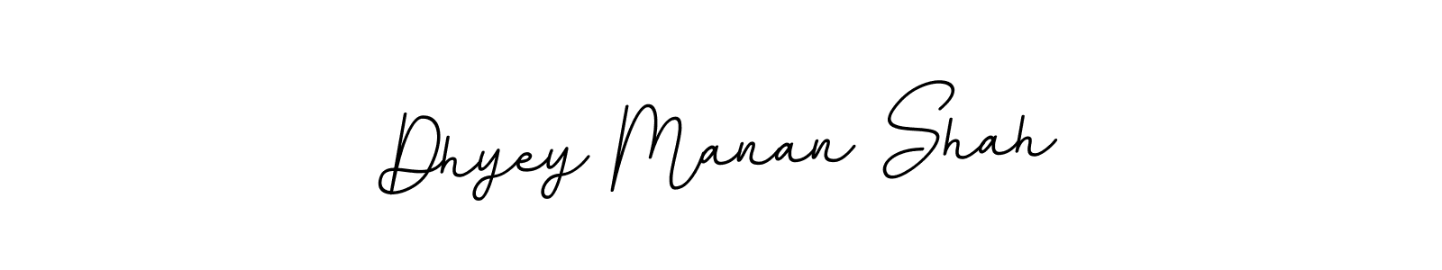 Use a signature maker to create a handwritten signature online. With this signature software, you can design (BallpointsItalic-DORy9) your own signature for name Dhyey Manan Shah. Dhyey Manan Shah signature style 11 images and pictures png