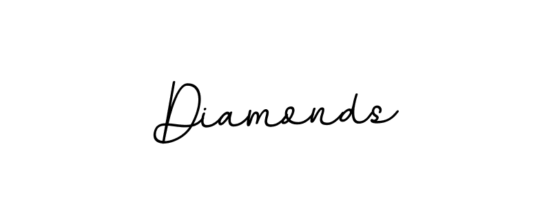 Use a signature maker to create a handwritten signature online. With this signature software, you can design (BallpointsItalic-DORy9) your own signature for name Diamonds. Diamonds signature style 11 images and pictures png