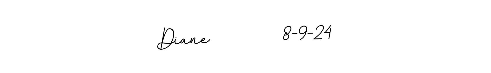 How to make Diane         8-9-24 name signature. Use BallpointsItalic-DORy9 style for creating short signs online. This is the latest handwritten sign. Diane         8-9-24 signature style 11 images and pictures png