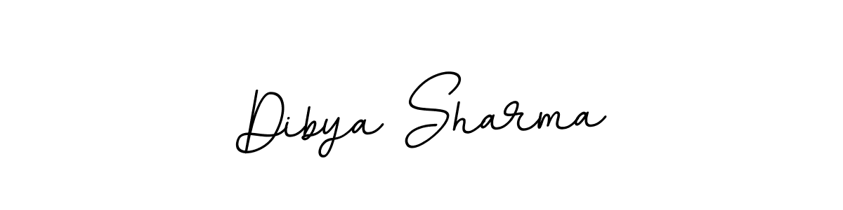 Create a beautiful signature design for name Dibya Sharma. With this signature (BallpointsItalic-DORy9) fonts, you can make a handwritten signature for free. Dibya Sharma signature style 11 images and pictures png