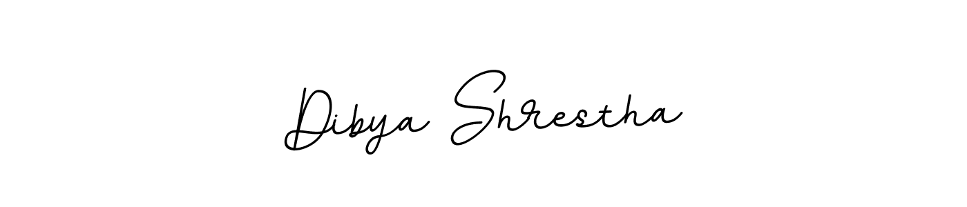 Use a signature maker to create a handwritten signature online. With this signature software, you can design (BallpointsItalic-DORy9) your own signature for name Dibya Shrestha. Dibya Shrestha signature style 11 images and pictures png