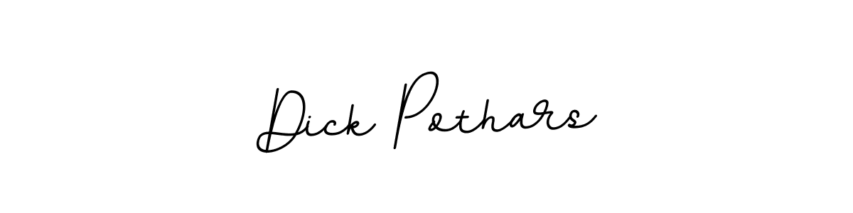 Design your own signature with our free online signature maker. With this signature software, you can create a handwritten (BallpointsItalic-DORy9) signature for name Dick Pothars. Dick Pothars signature style 11 images and pictures png