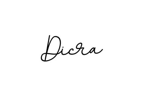 Create a beautiful signature design for name Dicra. With this signature (BallpointsItalic-DORy9) fonts, you can make a handwritten signature for free. Dicra signature style 11 images and pictures png