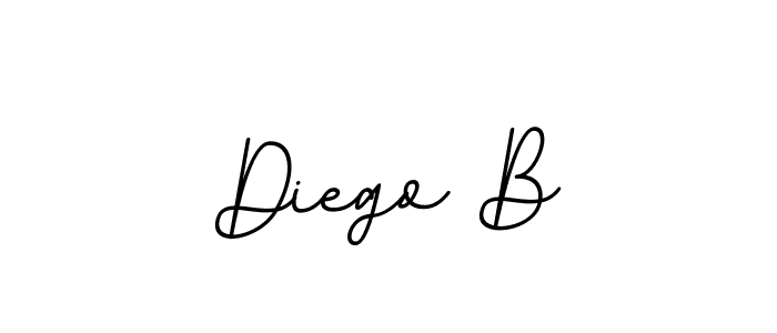 The best way (BallpointsItalic-DORy9) to make a short signature is to pick only two or three words in your name. The name Diego B include a total of six letters. For converting this name. Diego B signature style 11 images and pictures png