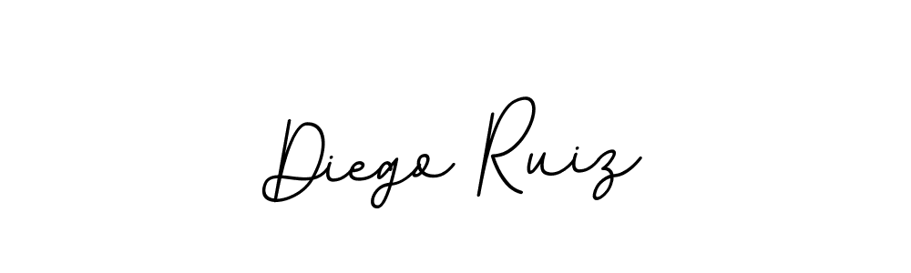 How to make Diego Ruiz name signature. Use BallpointsItalic-DORy9 style for creating short signs online. This is the latest handwritten sign. Diego Ruiz signature style 11 images and pictures png