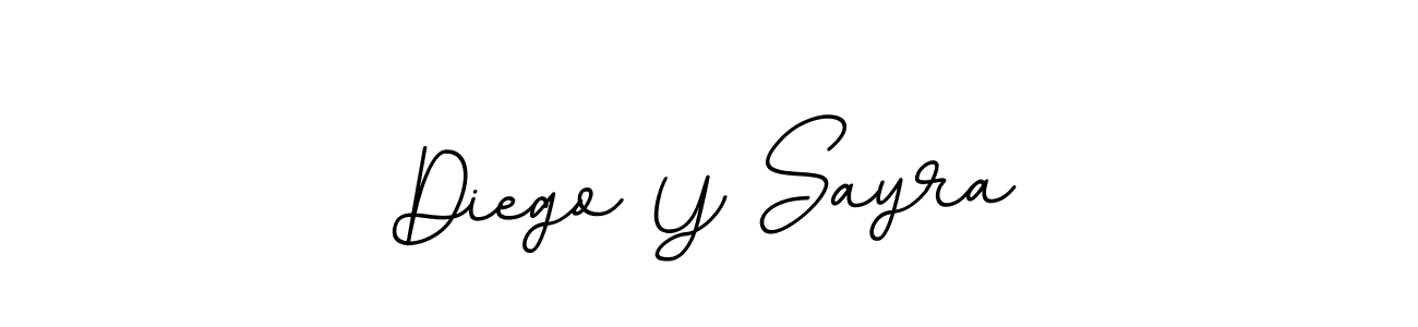 Create a beautiful signature design for name Diego Y Sayra. With this signature (BallpointsItalic-DORy9) fonts, you can make a handwritten signature for free. Diego Y Sayra signature style 11 images and pictures png