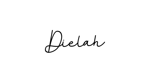 How to make Dielah name signature. Use BallpointsItalic-DORy9 style for creating short signs online. This is the latest handwritten sign. Dielah signature style 11 images and pictures png