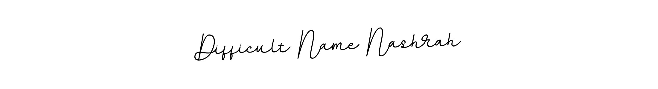 Use a signature maker to create a handwritten signature online. With this signature software, you can design (BallpointsItalic-DORy9) your own signature for name Difficult Name Nashrah. Difficult Name Nashrah signature style 11 images and pictures png