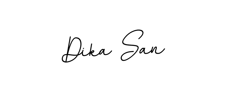 How to make Dika San name signature. Use BallpointsItalic-DORy9 style for creating short signs online. This is the latest handwritten sign. Dika San signature style 11 images and pictures png