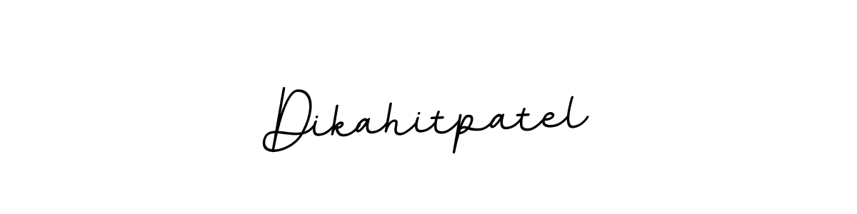 Use a signature maker to create a handwritten signature online. With this signature software, you can design (BallpointsItalic-DORy9) your own signature for name Dikahitpatel. Dikahitpatel signature style 11 images and pictures png