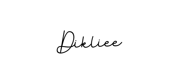 Design your own signature with our free online signature maker. With this signature software, you can create a handwritten (BallpointsItalic-DORy9) signature for name Dikliee. Dikliee signature style 11 images and pictures png