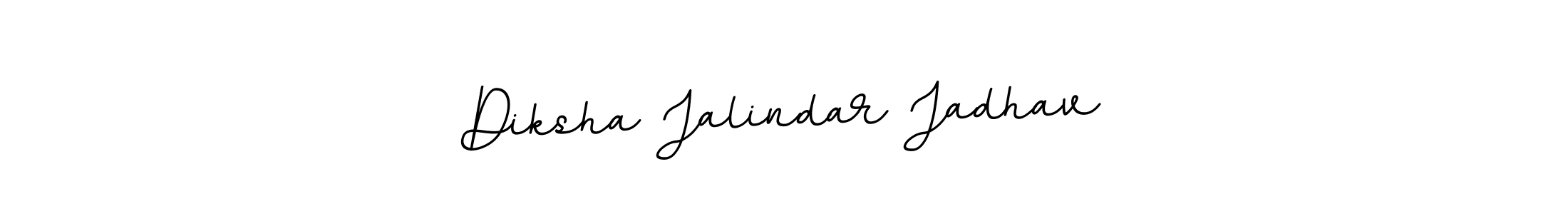 Make a beautiful signature design for name Diksha Jalindar Jadhav. With this signature (BallpointsItalic-DORy9) style, you can create a handwritten signature for free. Diksha Jalindar Jadhav signature style 11 images and pictures png