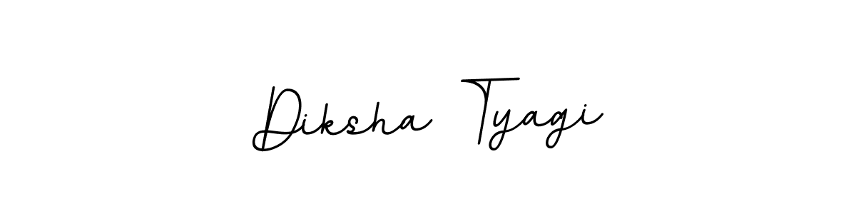 The best way (BallpointsItalic-DORy9) to make a short signature is to pick only two or three words in your name. The name Diksha Tyagi include a total of six letters. For converting this name. Diksha Tyagi signature style 11 images and pictures png